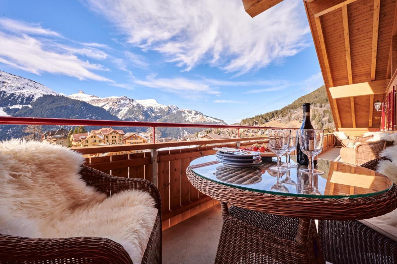 Chalet Baergsunna Penthouse Wengen Esterno foto